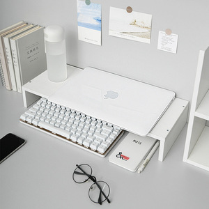 留白桌面收纳笔记本电脑增高架 宿舍办公室显示器垫高多工厂自营