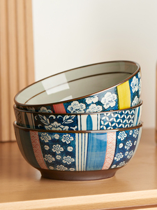 墨色日式餐具陶瓷碗面碗吃饭的碗网红新款米饭碗家用好看的碗