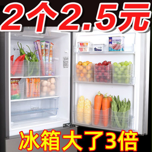 冰箱收纳盒侧门食品食物通用姜蒜食品用保鲜盒水果新款塑料储物盒