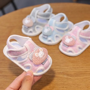 婴儿鞋子0-3个月夏季0-1岁凉鞋男女宝宝学步鞋牛筋软儿童运动凉鞋
