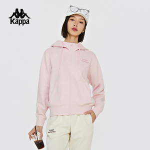 【好物体验专享】Kappa卡帕开身帽衫2024新款女运动卫衣字母休闲