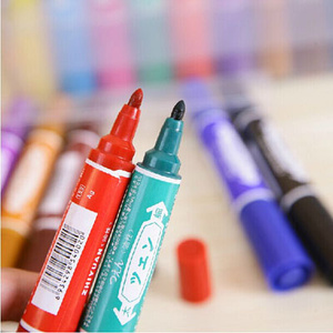 。包邮 12色油性笔大双头 广告笔POP专用笔 彩色大头记号笔 马克