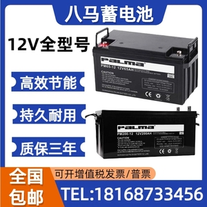 PALMA八马铅酸蓄电池PM12V150AH120AH100AH65AH38AH24A UPS直流屏