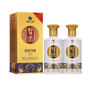 贵州习酒 53度金质习酒500ml*2瓶装 酱香型白酒 含礼袋