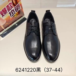 赛王男鞋2024春季新款商务正装皮鞋英伦风德比工作婚鞋6241220