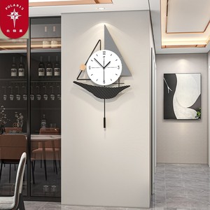 北极星创意装饰钟表挂钟2023新款客厅现代简约餐厅时尚网红挂墙大