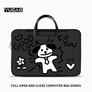 YG创意小狗笔记本电脑包手提适用苹果macbook15点6寸小新air13.3华为matebook联想女14内胆包pro保护套16寸