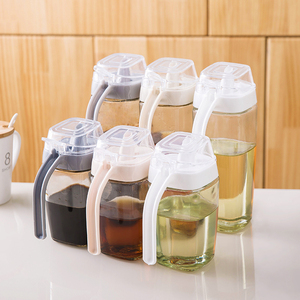 .瓶子方形塑料防漏油壶家用创意商用餐厅日式厨房调料酱油瓶醋瓶