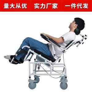 老人坐便椅带轮轻便轮椅可洗头澡铝合金坐便椅多功能带便盆扶手定
