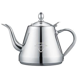 304不锈钢茶壶家用简约加厚平底电磁炉t茶具套装烧水壶开水壶