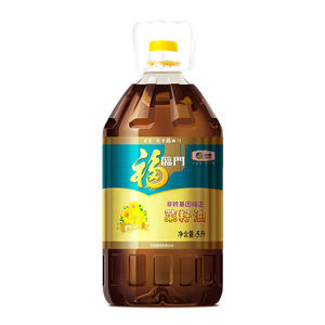 中粮福临门食用油非转基因纯正菜籽油5L 桶菜油家用植物油菜油D