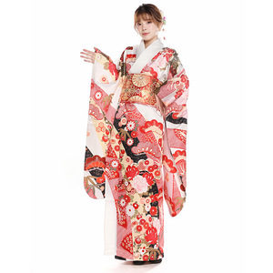 日本和服女 传统振袖和服版套装成人礼正装和服套装