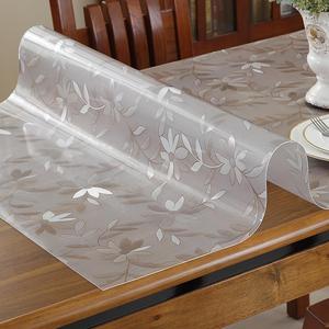 茶几桌面垫子上的桌子的胶饭桌隔热防烫硅胶上铺垫软皮透明保护垫