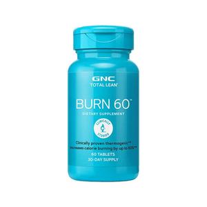 美国GNC健安喜Burn60瓜拉纳片60粒脂肪燃烧增强代谢补充体力健身