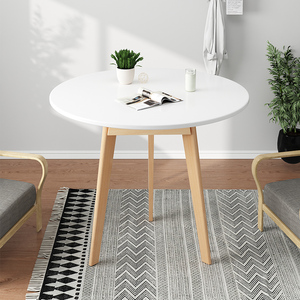 IKEA宜家简约现代茶几小户型小尺寸实木欧式家用小圆桌2024新款创