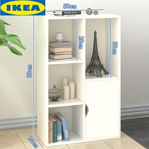 IKEA宜家简易书架欧式落地书柜简约现代小木柜子储物柜自由组合收
