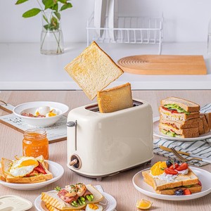 小熊烤面包机家用片多功能早餐机小型多士炉压加热全自动土吐司机