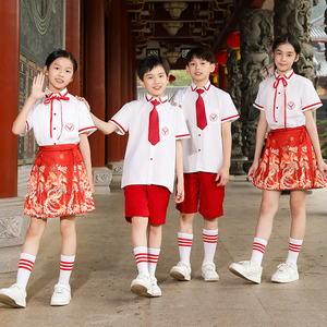 六一儿童中国风大合唱演出服套装幼儿园表演服诗歌朗诵运动会班服