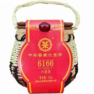 中茶  窖藏六堡茶6166  一级茶，口感纯滑，2021年陈化