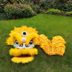 小师子头舞狮子套装6寸8寸佛山传统舞狮服装儿童醒狮表演道具套装