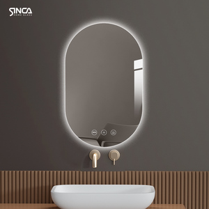 SINCA 人体感应智能镜卫生间洗漱台镜触摸屏防水防雾浴室镜椭圆形