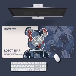 暴力熊超大号鼠标垫个性涂鸦电竞游戏键盘垫简电脑办公桌垫专业版