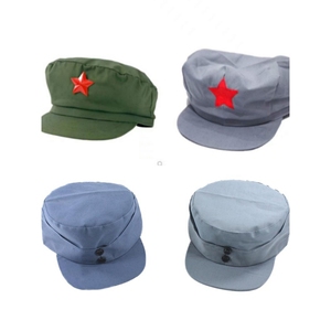 雷锋帽红军红卫兵帽儿童演出五角星解放帽老兵帽八路军复古怀旧帽