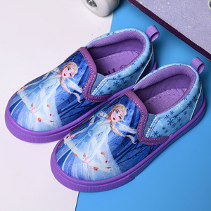 回力韩式新款秋冬季儿童帆布鞋卡通图案女童可爱帆布鞋学生鞋