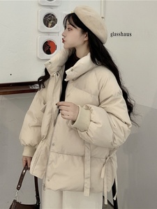 戎美羽绒棉服少女冬装棉袄新款初中高中学生韩系短款加厚棉衣