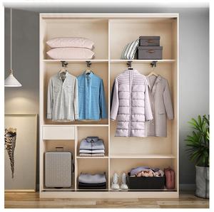 超薄衣柜深40cm北欧现代简约推拉门卧室家用小户型实木移门大衣橱