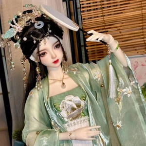 国潮古风巴比娃娃盲盒玩具中国风房间摆件多关节可动女生生日礼物