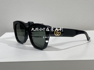 大M小Y在意大利GUCCI古驰经典圆形黑超防晒太阳眼镜墨镜GG1550SK