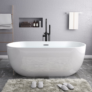 惠达（HUIDA）亚克力薄边浴缸无缝一体家用成人网红保温独立式欧