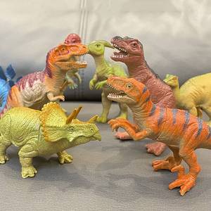澄海玩具儿童恐龙侏罗纪男孩女孩霸王龙甲龙剑龙仿真模型软胶套装