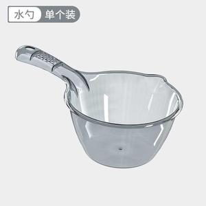 抖音塑料水桶脸盆水勺3件套透明加厚加大家用储水桶洗衣盆手提洗