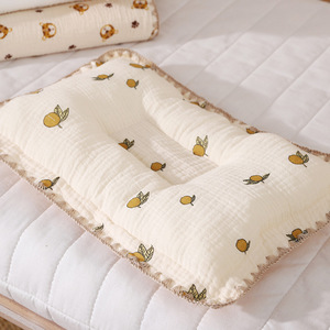 好孩子婴儿定型枕头 防偏头四季通用固定头型棉布印花透气侧睡枕