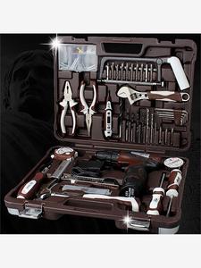 奥凯五金组套手动工具维修套装组合电钻电工工具套装家用工具箱