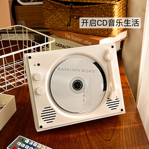 复古CD机蓝牙音响光碟光盘专辑音乐壁挂cd音箱一体机播放便携式