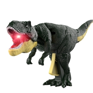 按压恐龙玩具摆动发声恶龙咆哮恐龙玩具会咬人按压霸王龙摇头恐龙