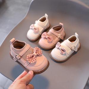 回力2024秋冬季女宝宝鞋子0一1-3岁半小公主女童鞋子婴幼儿学步鞋