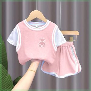巴拉巴拉新品儿童短袖网红套装夏季2024新款韩版宝宝女童中小童装