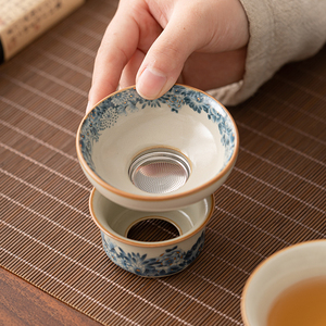 新品过滤网配件分离泡茶壶茶杯茶隔茶漏陶瓷带批发紫砂陶瓷不锈钢