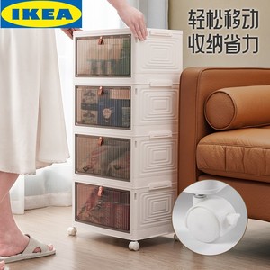 IKEA宜家鞋盒收纳盒透明抽拉式鞋柜折叠神器省空间鞋架