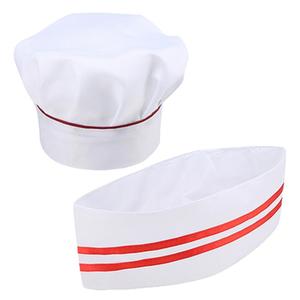 厨师帽子男厨师工作帽白色蘑菇帽餐饮酒店饭店厨房饮防油烟布帽