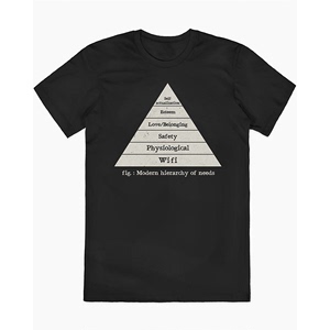 Modern Hierarchy of Needs现代需求层次 美式古着Bintage短袖T恤