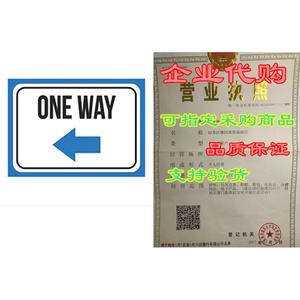 One Way Left Arrow Print Black White Blue Poster Road Dir