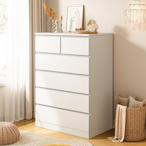 IKEA宜家五斗柜卧室收纳柜斗柜客厅靠墙柜子储物柜抽屉柜白色五斗
