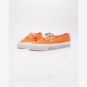 万斯Authentic 44 DX小脏橘橙色串珠鞋带印花低帮男鞋女鞋VN0A5KX