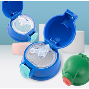 儿童保温杯盖子杯盖原装配件通用防漏塞硅胶吸管吸嘴水壶弹跳外盖