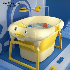 宝宝健康洗澡盆新生婴儿用品折叠儿童洗澡桶大号可坐小孩家用浴盆